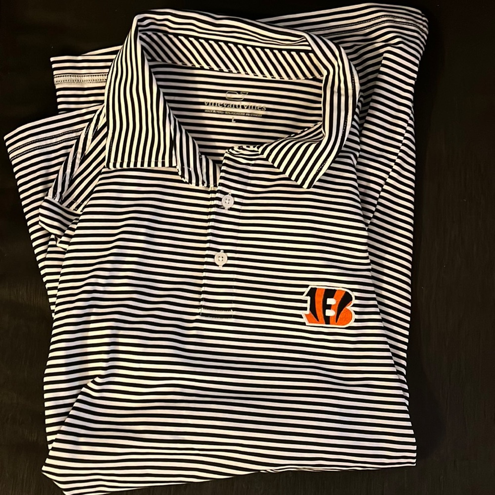 Large Cincinnati Bengals Vineyard Vines Polo
